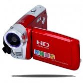 Filmadora Digital  Cmos720 HD Zoom Digital - Vermelha